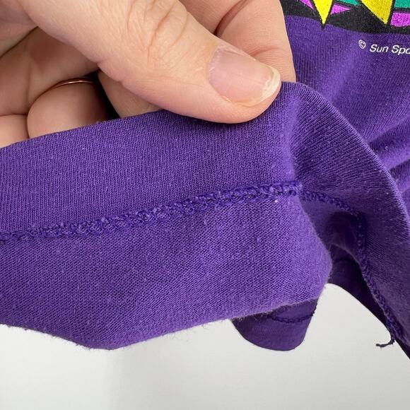 Vintage Sun Sportswear USA Made Dreamin' State Of Mind T-shirt Women's Large - Picture 7 of 9